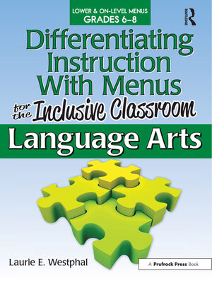 cover image of Differentiating Instruction With Menus for the Inclusive Classroom